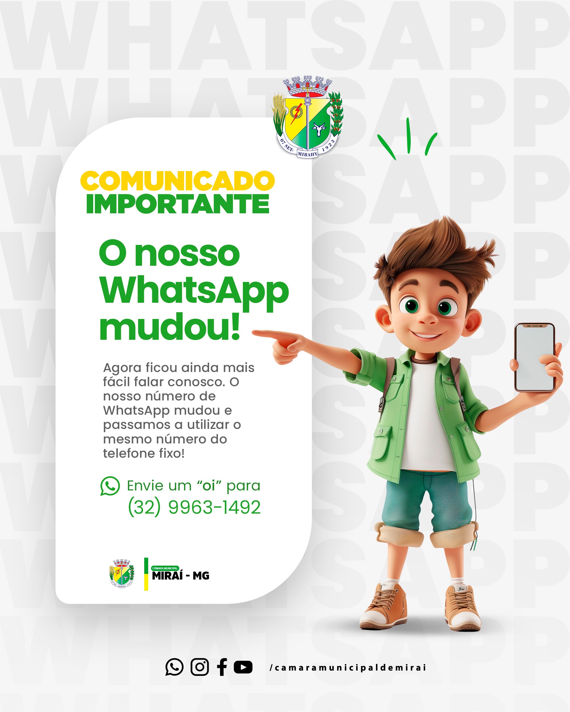 Novidade importante para a nossa população! 
